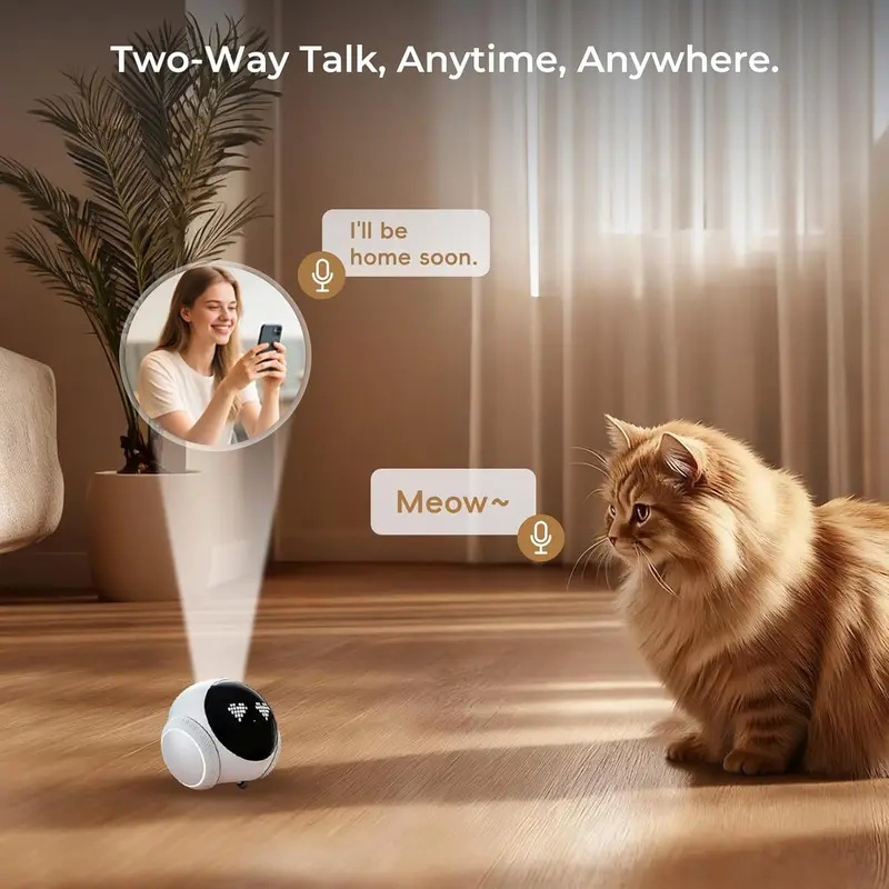 Przenośny wewnętrzny robot-kam – Smart Home Video recenzja i cena