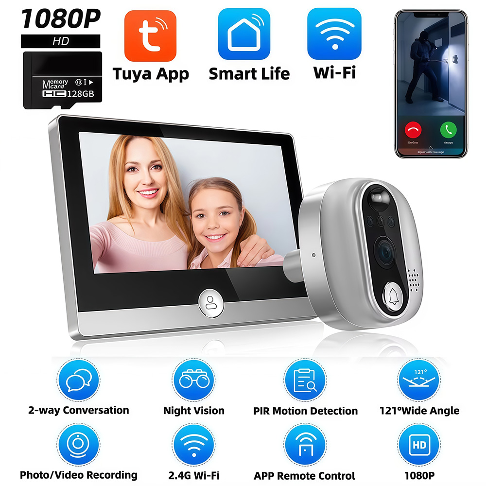 Tuya 1080P WiFi dzwonek do drz – Smart Home Wiser recenzja i cena